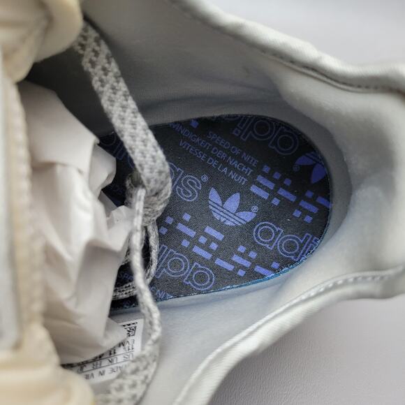 Adidas Boost Mens Nite Jogger Sneakers Sz 11.5 Grey Orange Flight Club Exclusive - Picture 8 of 12